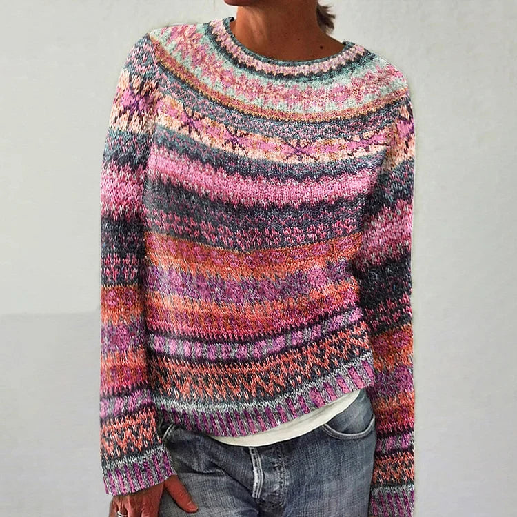 Brooke - Retro Scandinavian knitted sweater