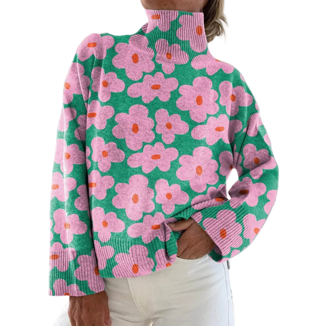 Valerie - Floral Knit Sweater