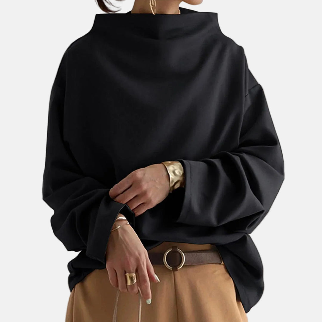 Isabella - Soft Knit Top with High Neck
