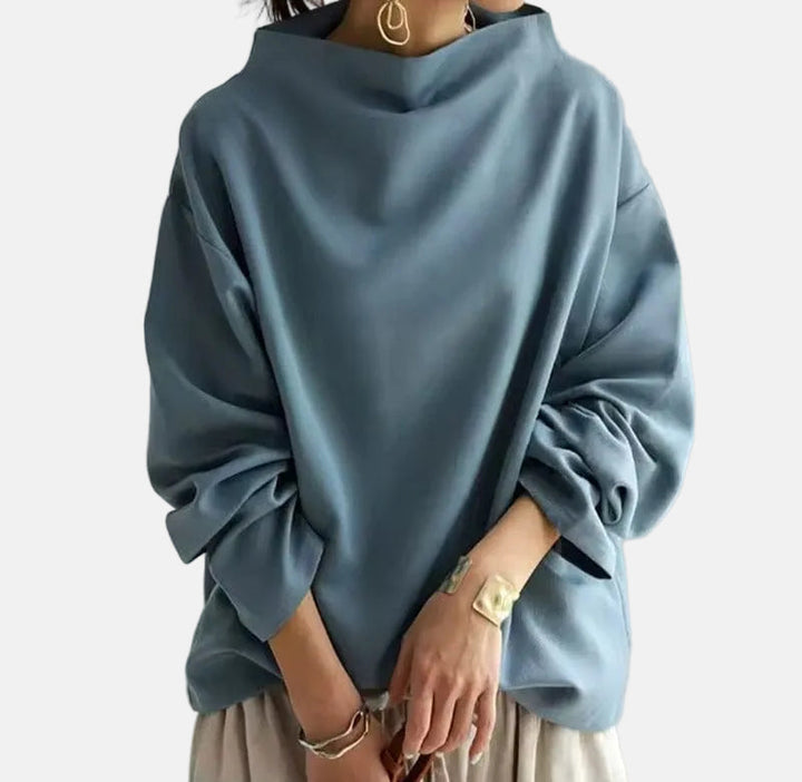 Isabella - Soft Knit Top with High Neck