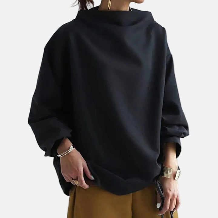 Isabella - Soft Knit Top with High Neck